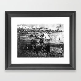 General Grant At City Point - Early Photo Manipulation  Framed Art Print