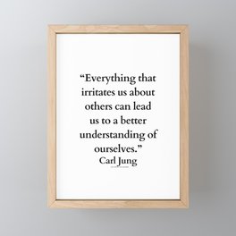 2 | Carl Jung Quotes | 210107| Self Help Psychology Famous Saying Words Framed Mini Art Print