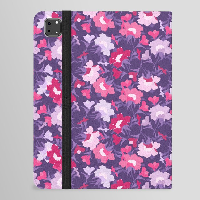 purple and pink evening primrose flower meaning youth and renewal  iPad Folio Case