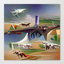 A day at the races Canvas Print