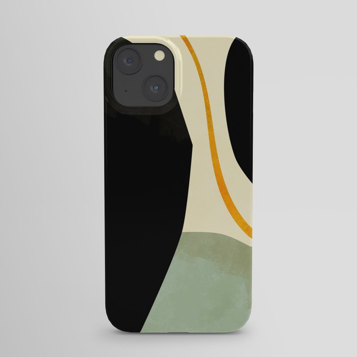shapes organic mid century modern iPhone Case