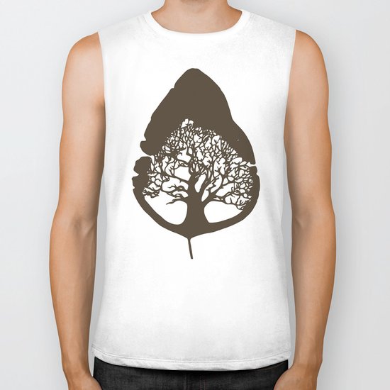 Tree leaf Biker Tank