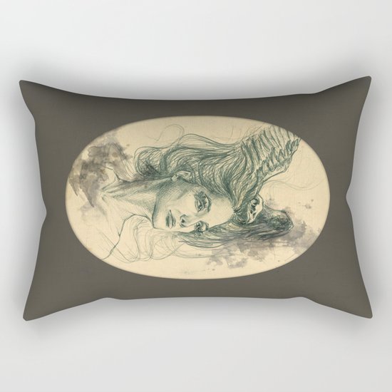 Past lives | Future flights Rectangular Pillow