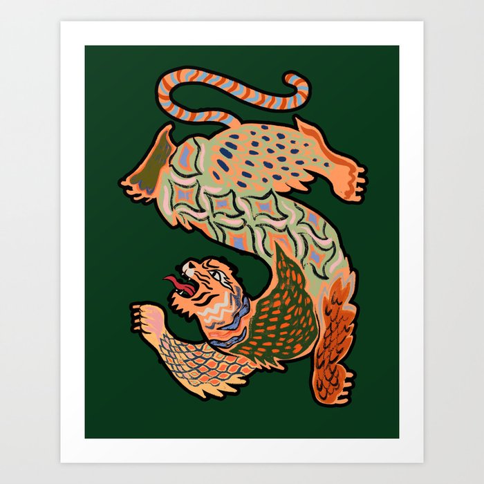 Asian Tiger  Art Print