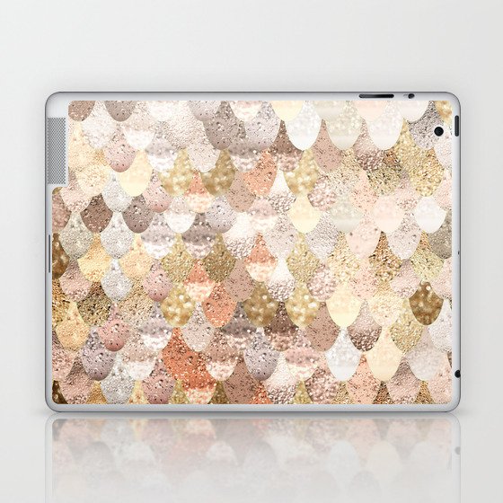 MERMAID GOLD Laptop & iPad Skin