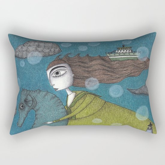 The Sea Voyage Rectangular Pillow