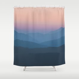 Sunset over Nepal Shower Curtain