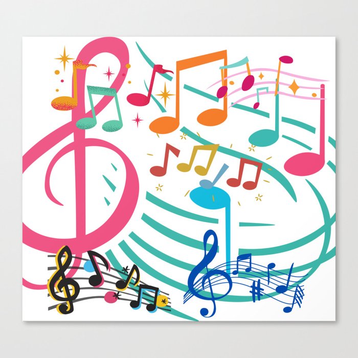Music Notes Canvas Print