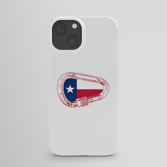 Texas Flag Climbing Carabiner iPhone Case
