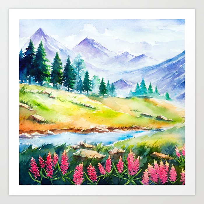 Spring Scenery 3 Art Print By Julianarw Society6