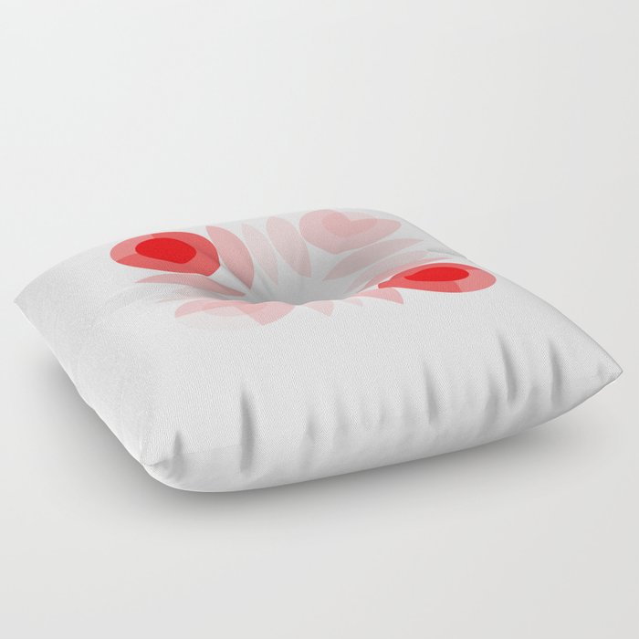 Simply Red Floor Pillow