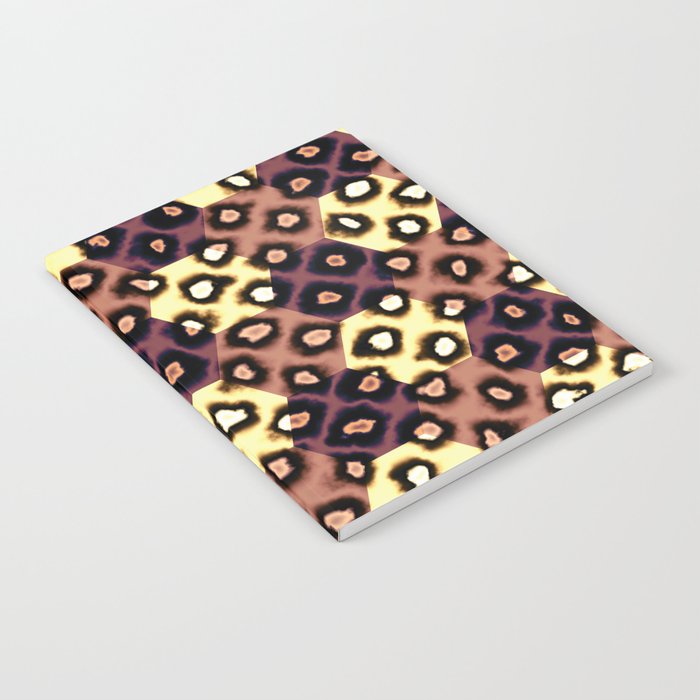 Hexagon leopard print Notebook