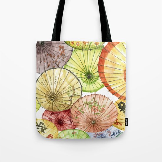 Paper Umbrellas Tote Bag