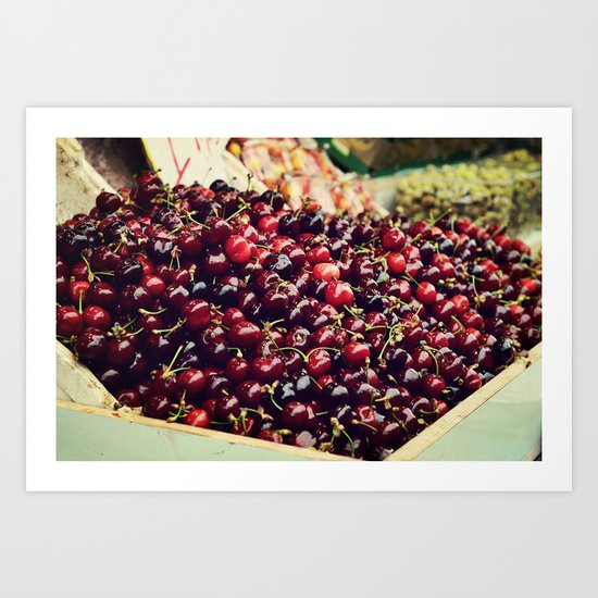 Summer Cherries Art Print