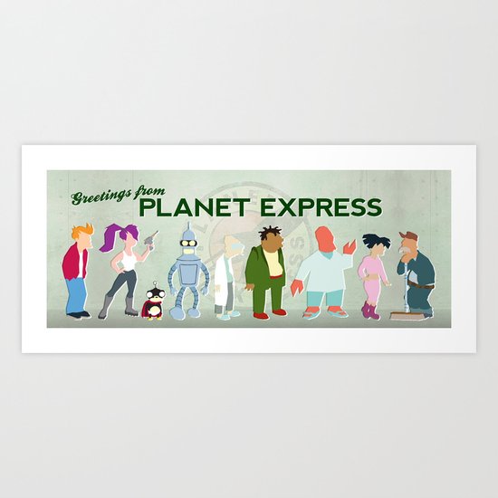 Planet Express Art Print