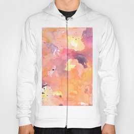 Abstract Watercolor Colorful Painting Hoody