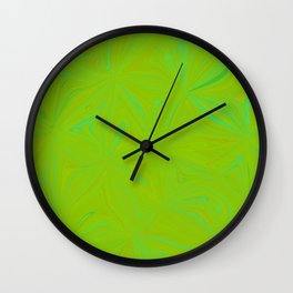 Lime Time Pinwheels Wall Clock