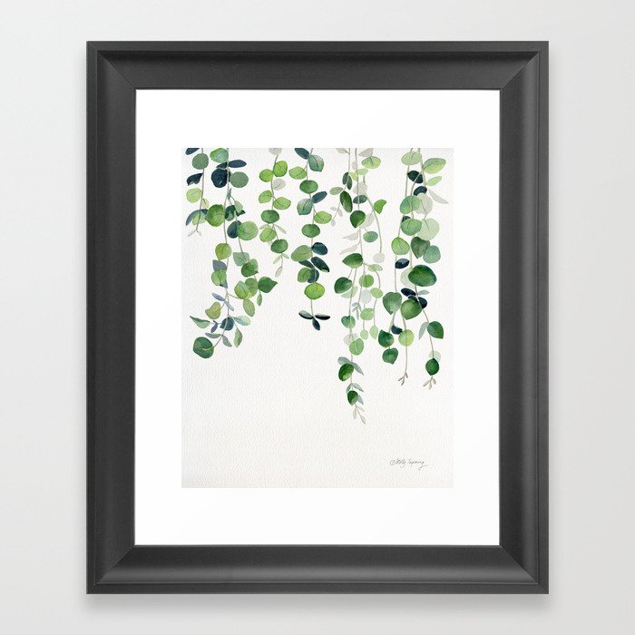 Eucalyptus Watercolor 2  Framed Art Print