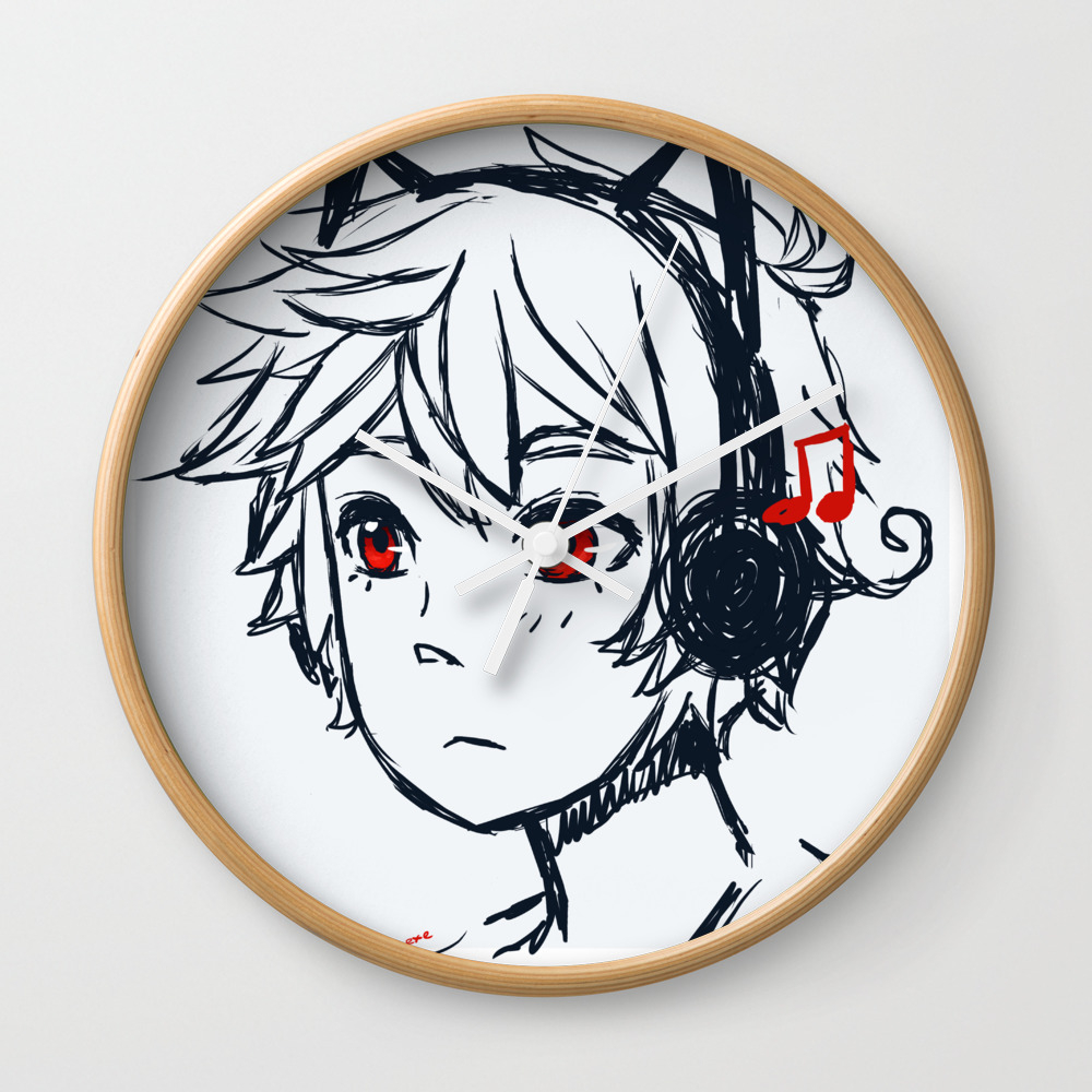 Anime Cat Boy Wall Clock By Sodapopfox Society6 A shame it did not get featured. anime cat boy wall clock by sodapopfox