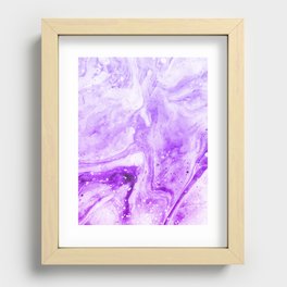 Amazing Liquid Abstract Paint Pattern Recessed Framed Print