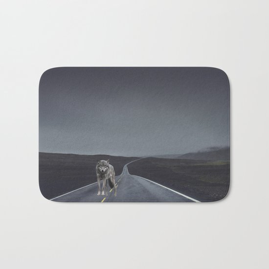 Road Wolf Bath Mat