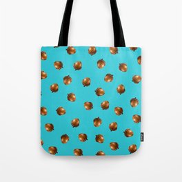 Acorn Pattern-Sky Blue Tote Bag
