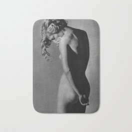 Portrait of an Elegant Nude, figurative female form black and white photograph - photography by Rudolf Koppitz Bath Mat | Nudes, Black And White, Blond, Woman, Gatsby, Female, Boudoir, Nude, Photographs, Jazzage 