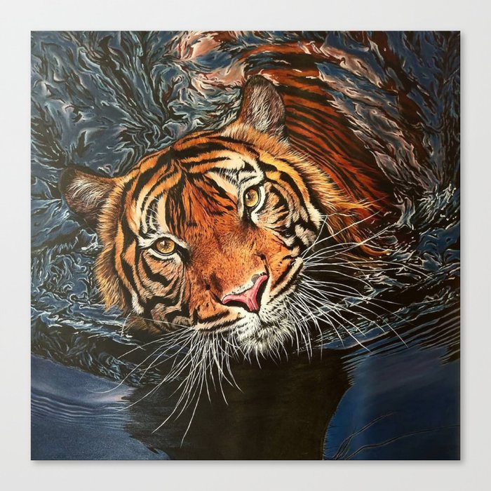 Tiger Shadow Canvas Print