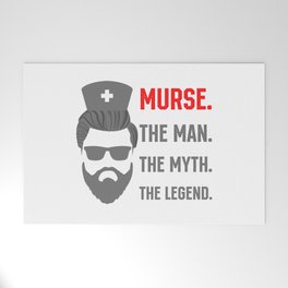 Murse the Man the Myth the Legend Male Nurse Welcome Mat