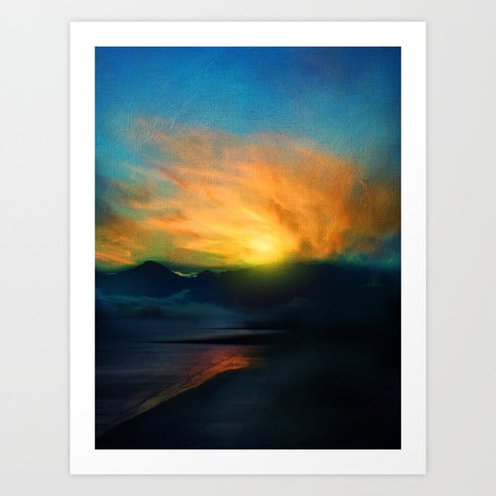 In the sunrise Art Print