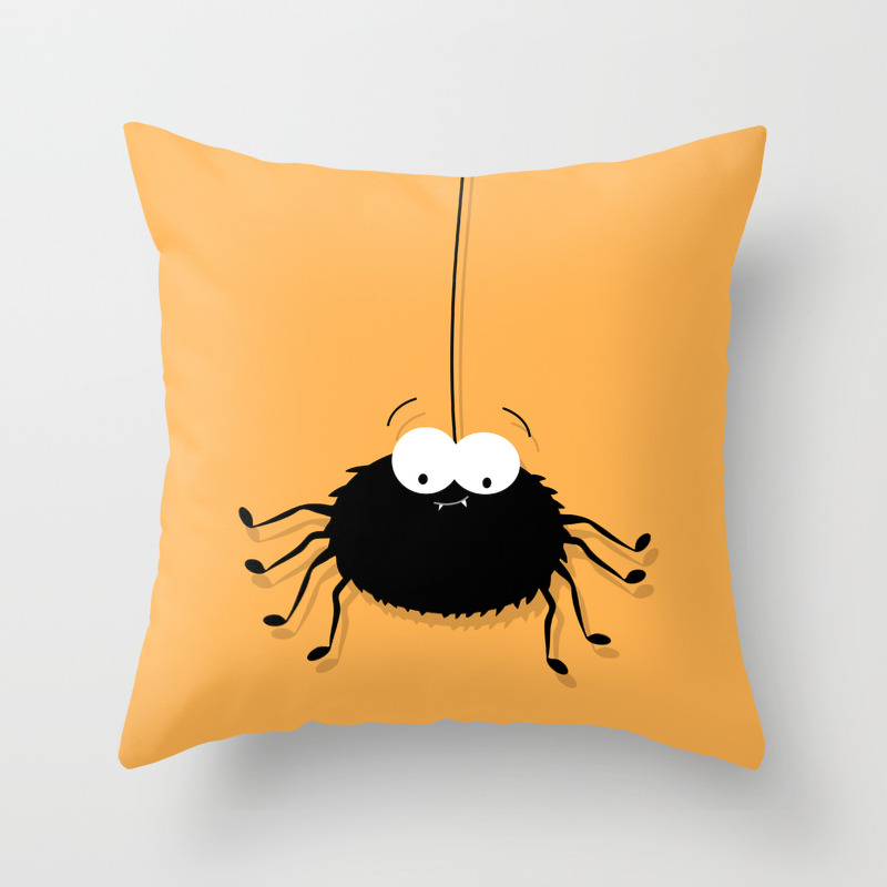 Big Black Spider Throw Pillow By Lisamarieart Society6