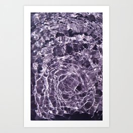 Violaceous Soul Art Print | Ripples, Purple, Color, Photo, Water, Texture, Abstract, Lilac 