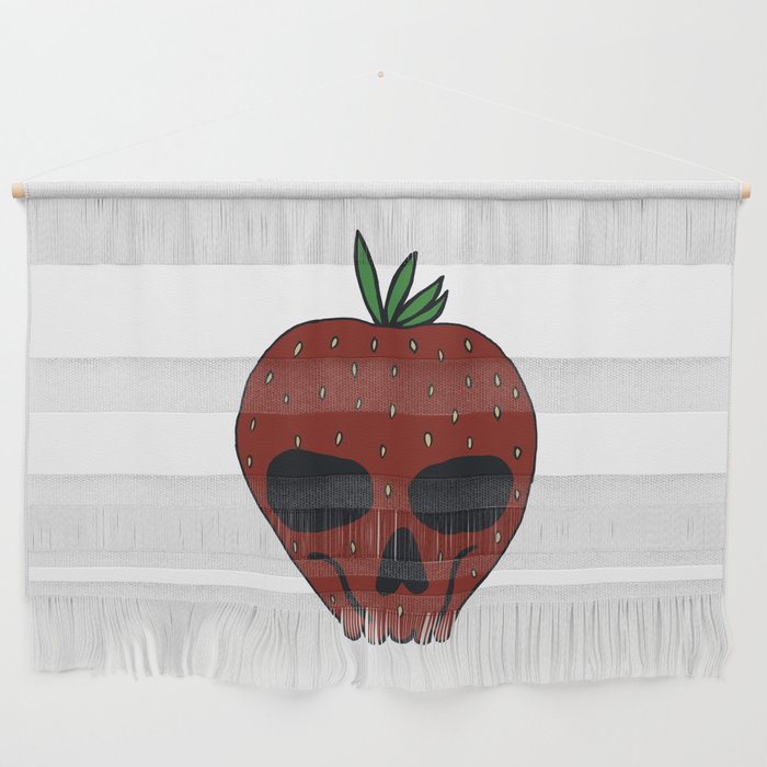 Strawberry Skull Wall Hanging