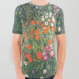 Gustav Klimt Flower Garden All Over Graphic Tee
