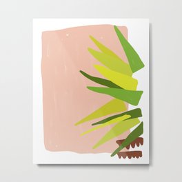 Geometric Palm Metal Print | Whimsical, Palmtree, Boho, Contemporary, Drawing, Abstracttree, Abstract, Nature, Modern, Tropical 