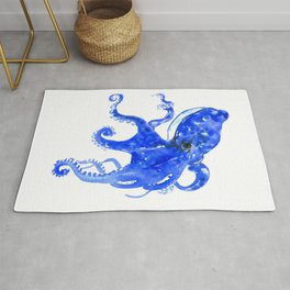 Blue Octopus Rug