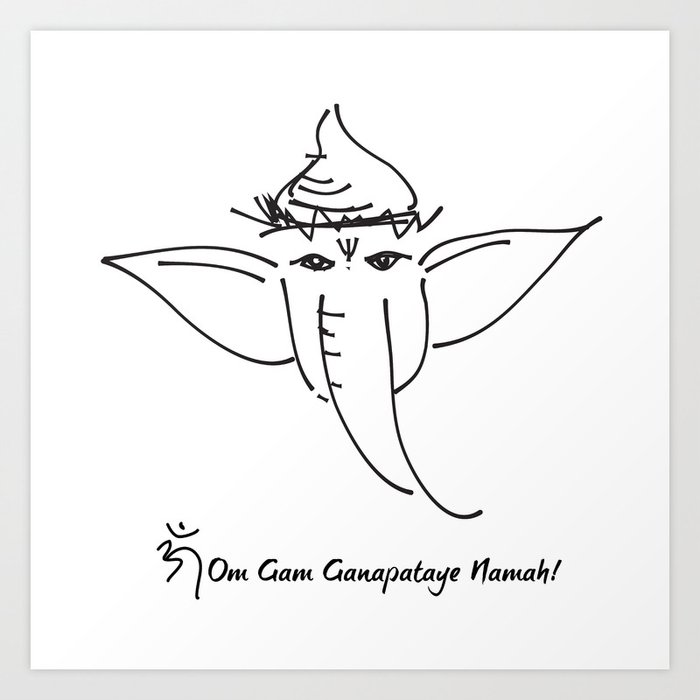 Ganesha, the Remover of Obstacles Art Print
