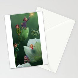 White flower Stationery Cards