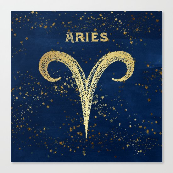 Aries Zodiac Sign Canvas Print