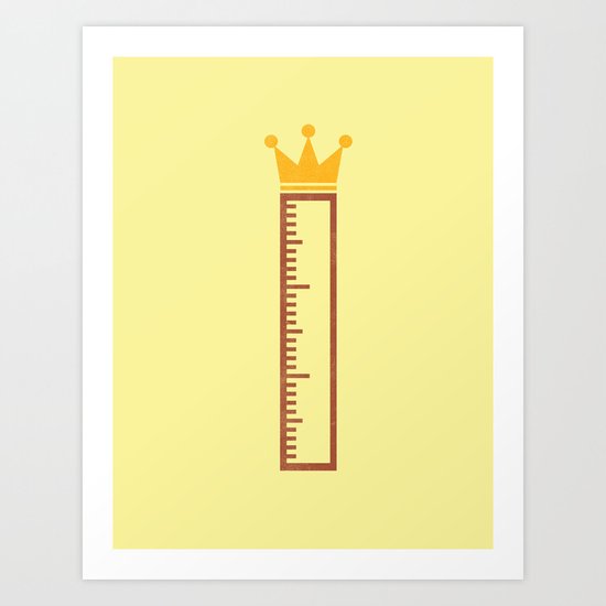 Ruler Art Print