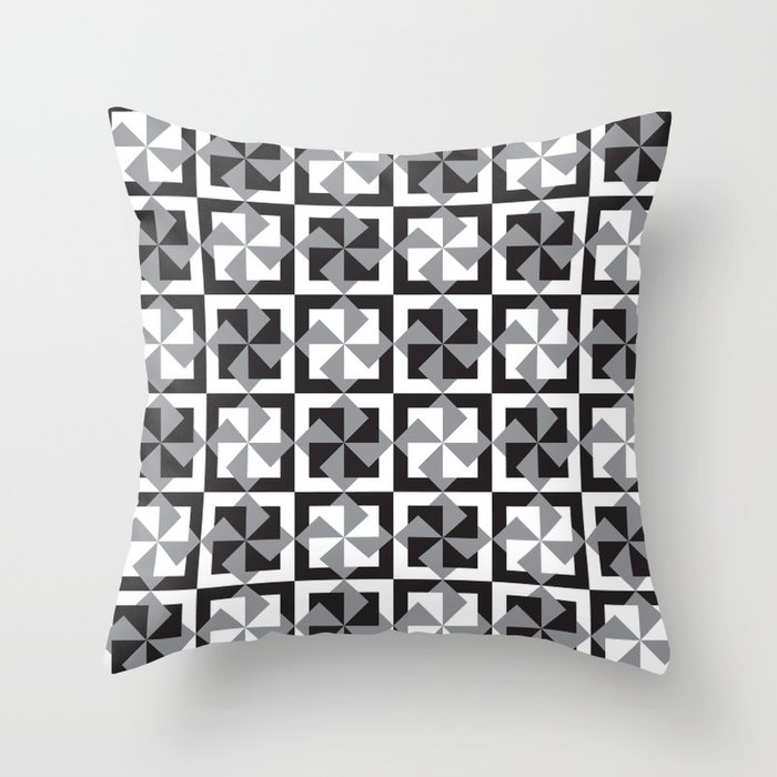Abstract background - geometric seamless pattern Throw Pillow