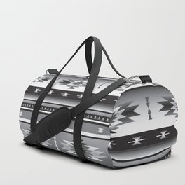 Black & White Western Pattern Duffle Bag