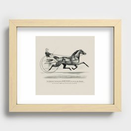 Horse Racing Recessed Framed Print