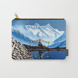 Panoramic View Of Annapurna Mountain Nepal Carry-All Pouch