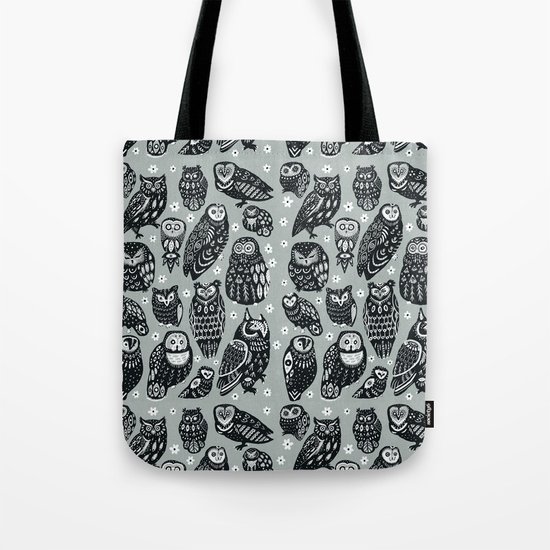 Flock of Owls Tote Bag