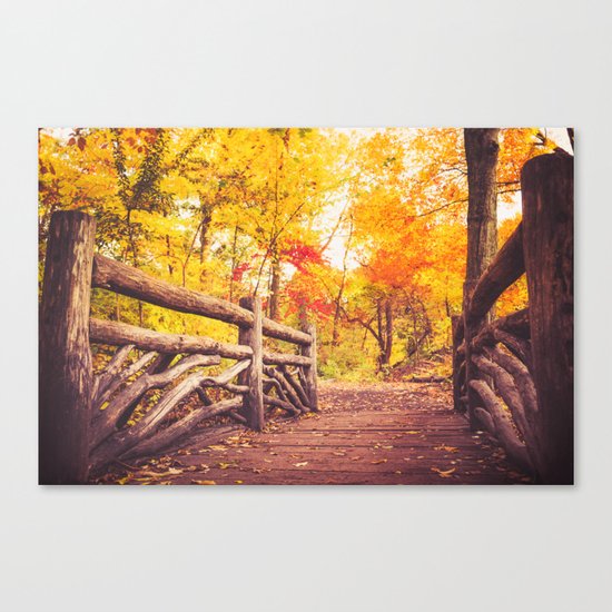 New York City Autumn in Central Park Canvas Print