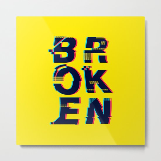 Typo Metal Print