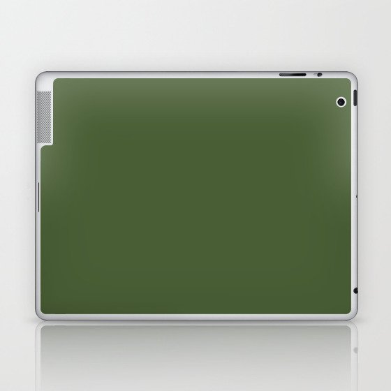 GARDEN GREEN Dark solid color Laptop & iPad Skin