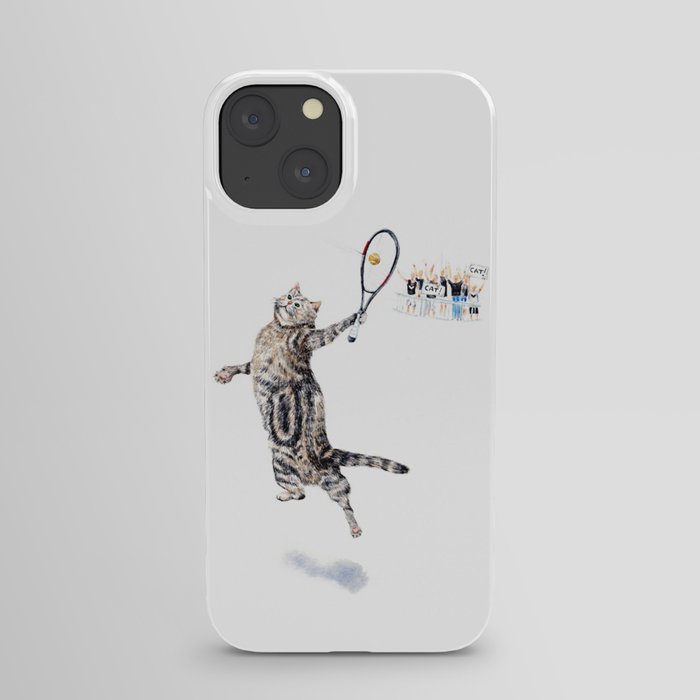 Cat Playing Tennis iPhone Case