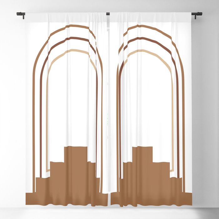 Abstract Design Print Composition 20, Modern Art V1 Blackout Curtain